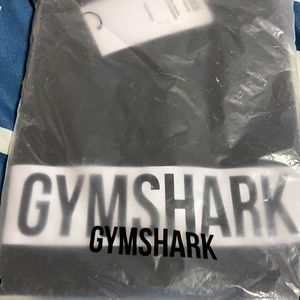 Gymshark black short sleeve tshirt block logo